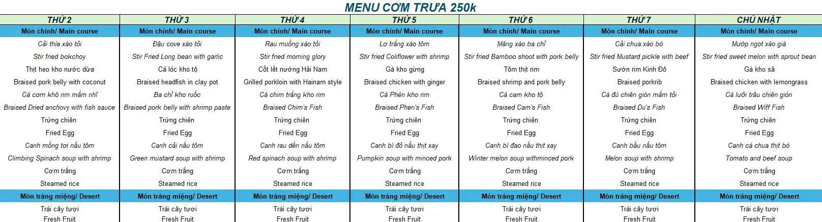 Menu 300k ăn tại Spice
